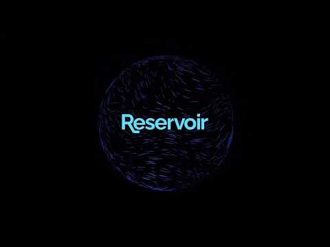 Black screen, “Reservoir” logo in the center in bright blue